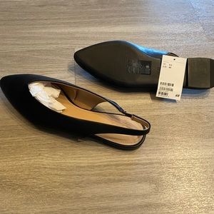 NWT Black Pointed H&M flats